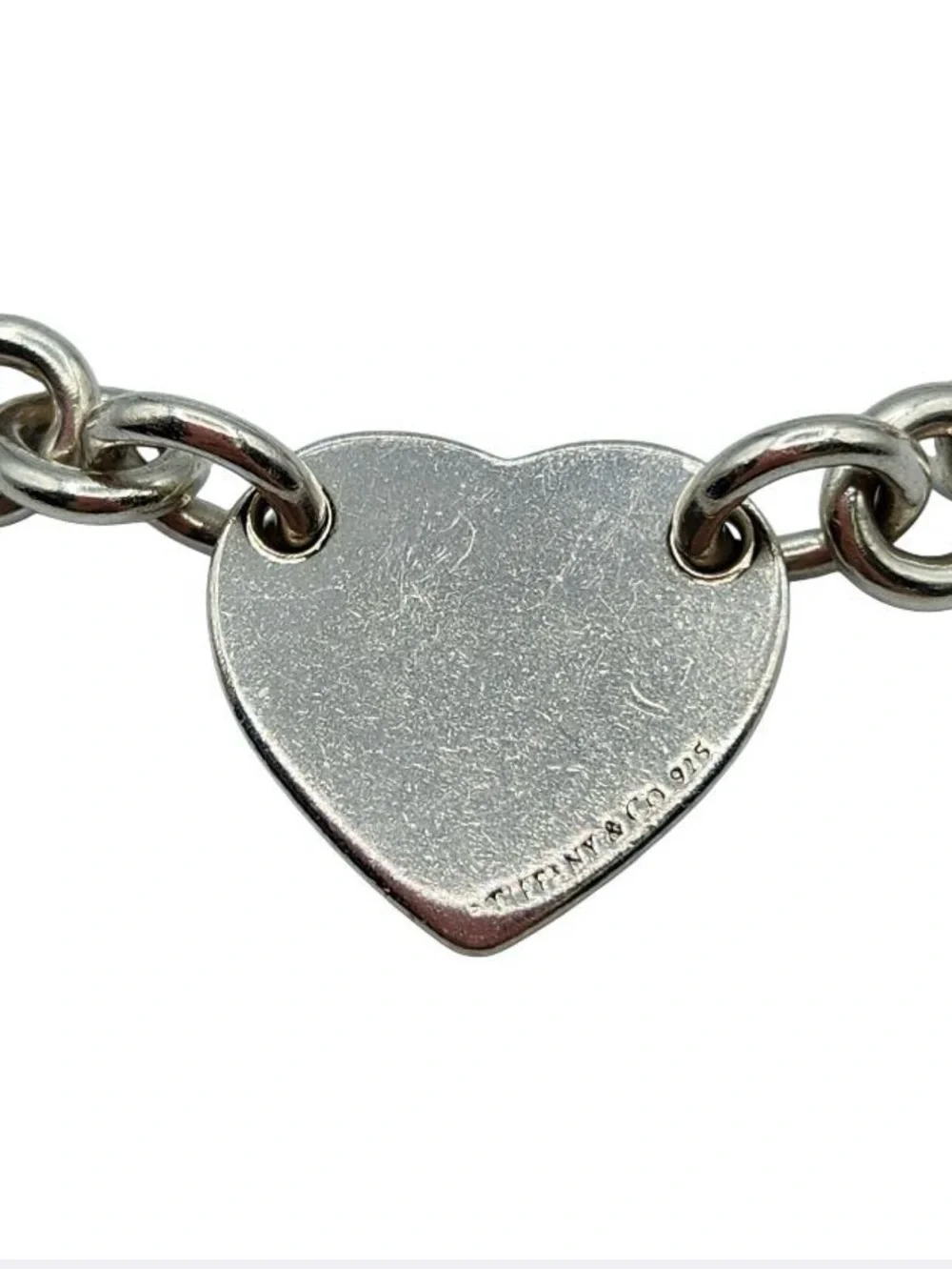Tiffany & Co. Sterling Silver Heart Tag Bracelet - Silver